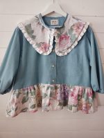 Blouse col claudine - Coloris vert d'eau & imprimé fleuri – Image 6