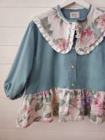 Blouse col claudine - Coloris vert d'eau & imprimé fleuri – Image 7