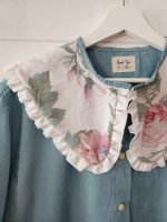 Blouse col claudine - Coloris vert d'eau & imprimé fleuri – Image 8