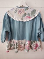 Blouse col claudine - Coloris vert d'eau & imprimé fleuri – Image 9