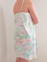Robe d’été upcyclée, imprimé paysage style impressionniste façon Monet
