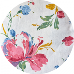 Tissu extérieur : fleuri aquarelle
