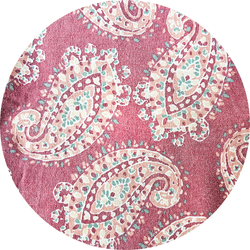 Tissu extérieur : paisley rouge