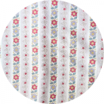 Tissu extérieur : rayures fleuries