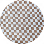 Tissu extérieur : damier marron
